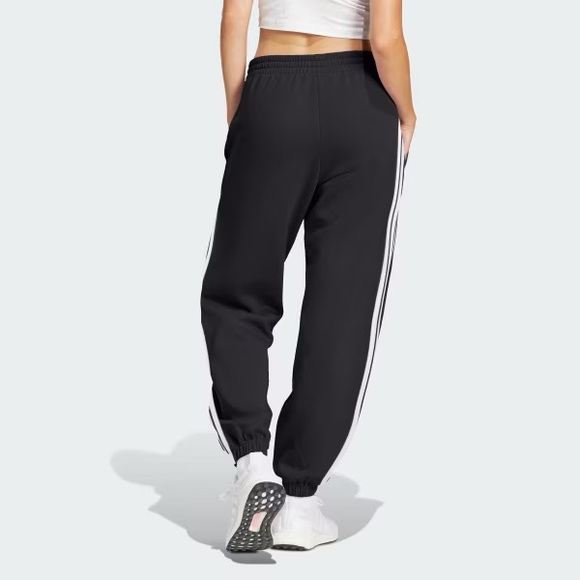 Adidas Black Joggers with White Accents - Picture 2 of 2